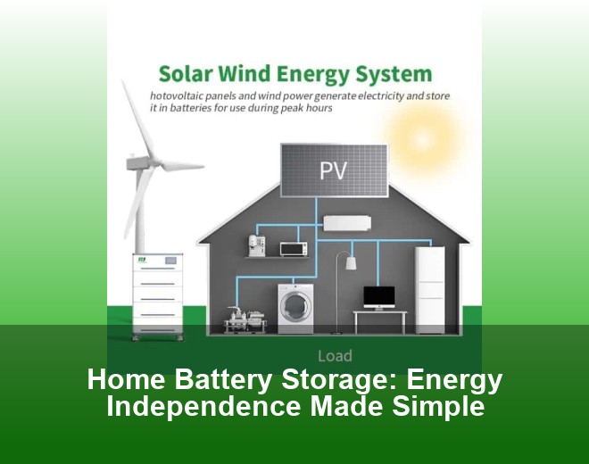 Home Battery Storage: Energy Independence Made Simple